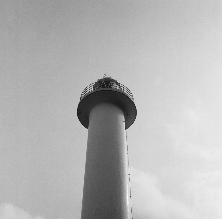 キャンプ場の灯台